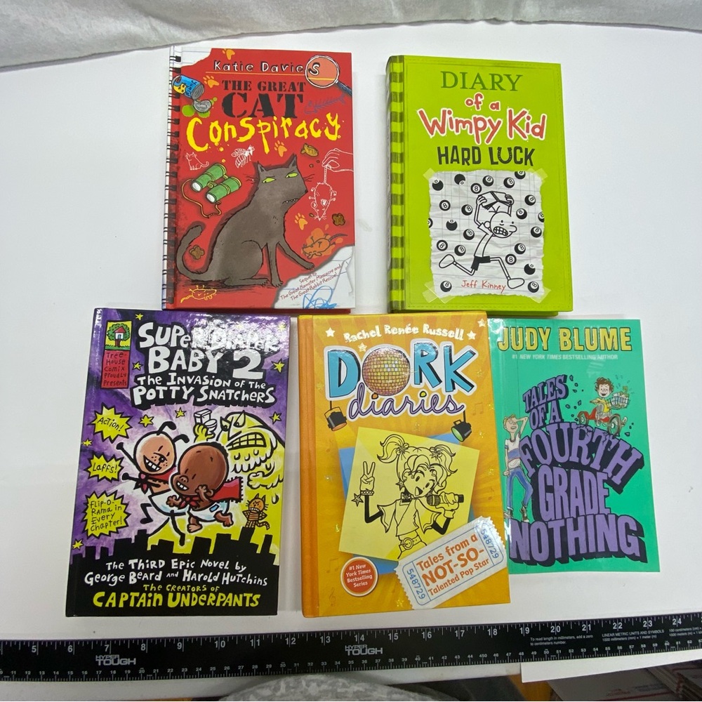 Lot of 5 Books Younger Readers 4 Hardback 1 Paperback Variety Great Reading Fun